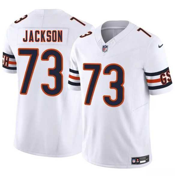 Men & Women & Youth Chicago Bears #73 Jonah Jackson White 2025 F.U.S.E. Vapor Stitched Jersey